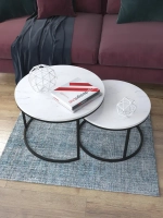 Комплект журнальных столов Акцент - ЧСБГ - МДФ в ПВХ