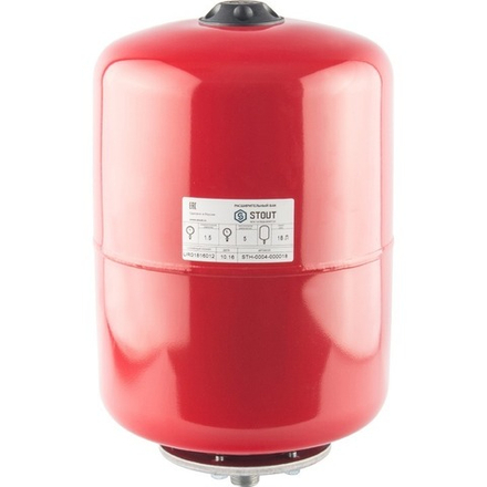 STH-0004 Расширительный бак на отопление 18 л. (цвет красный)