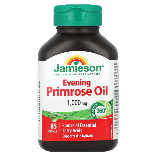 Jamieson Vitamins, Масло примулы вечерней, 1000 мг, 85 капсул