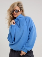 Кофта флисовая теплая толстовка больших размеров оверсайз