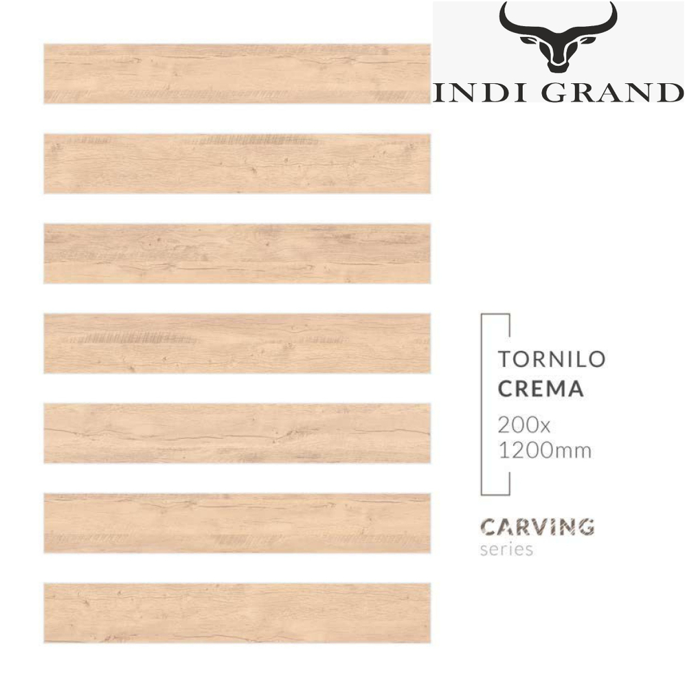 Керамогранит Carving 20x120cm GVT Tornilo Crema