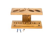 Полка для ракеток и мячей "Мастер" навесная (коричневая)