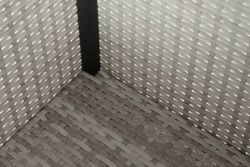 "Лунго" кашпо для цветов большое плетеное из искусственного ротанга, цвет бежевый