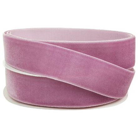 Лента декоративная (бархат) 25ммx10ярд (Сиреневый)