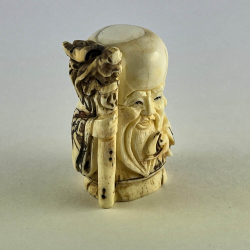 Статуэтка нэцкэ Шоусин с волшебным посохом