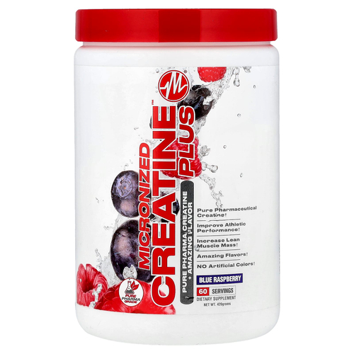 Metabolic Nutrition, Micronized Creatine Plus™, со вкусом голубой малины, 420 г