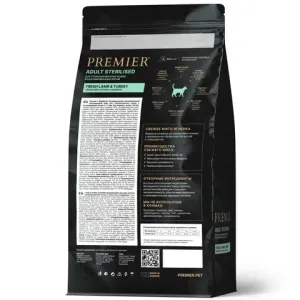 Уценка! Повр.упак/Сухой корм Premier Cat Lamb&Turkey Sterilised для стерилизованных кошек из свежего мяса ягненка с индейкой
