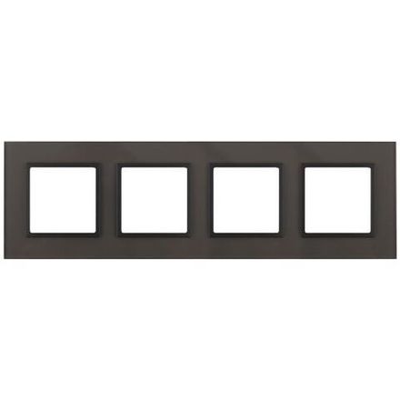 Рамка 4-м 14-5104-32 стекло Elegance сер.+антрацит ЭРА Б0034540