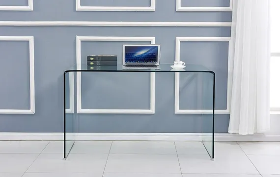 Стеклянный письменный стол Glass 125х70 см