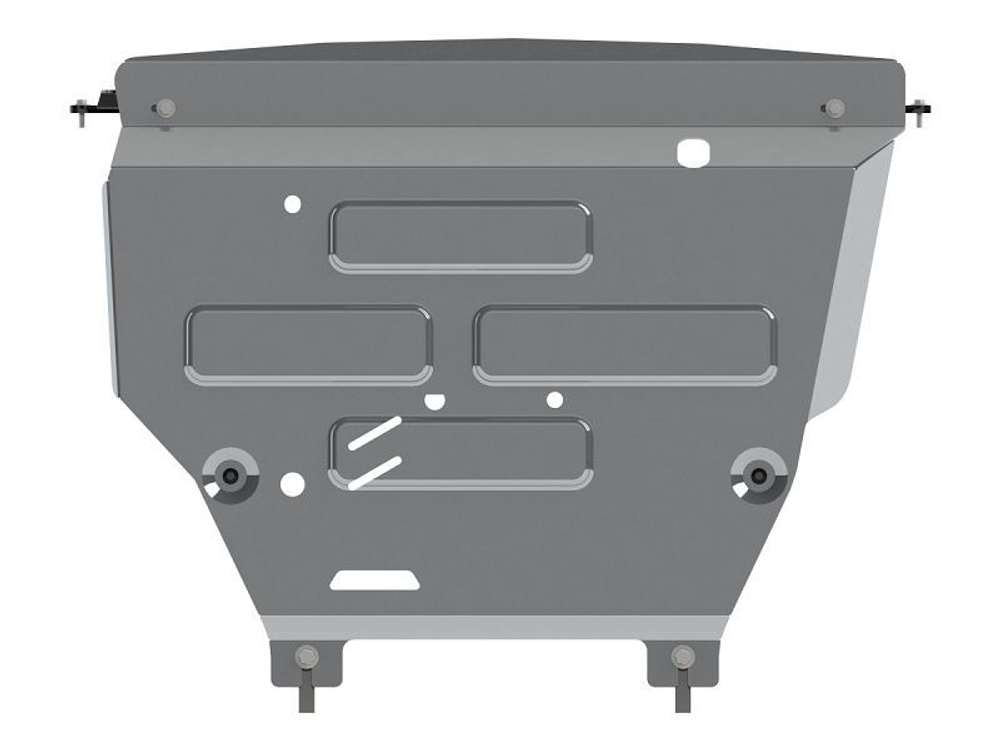 Защита картера двигателя, КПП (4 мм, алюминий) для Ford EcoSport 05/2018- (V = 2.0 AT/MT; 1.5 AT/MT 4WD) Sheriff.08.3899 V2