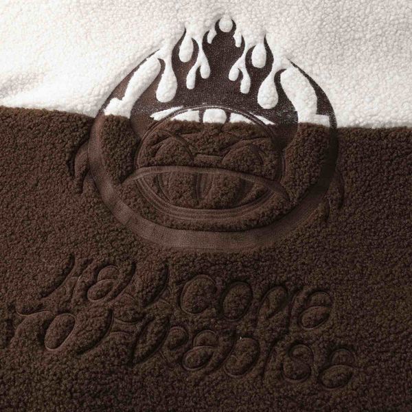 Куртка Furry Big Logo HTF белая/коричневая - фото 10