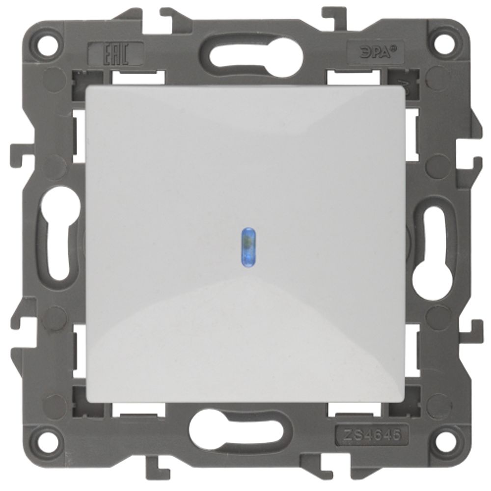 14-1102-01 ЭРА Выключатель с подсветкой, 10АХ-250В, IP20, Эра Elegance, белый