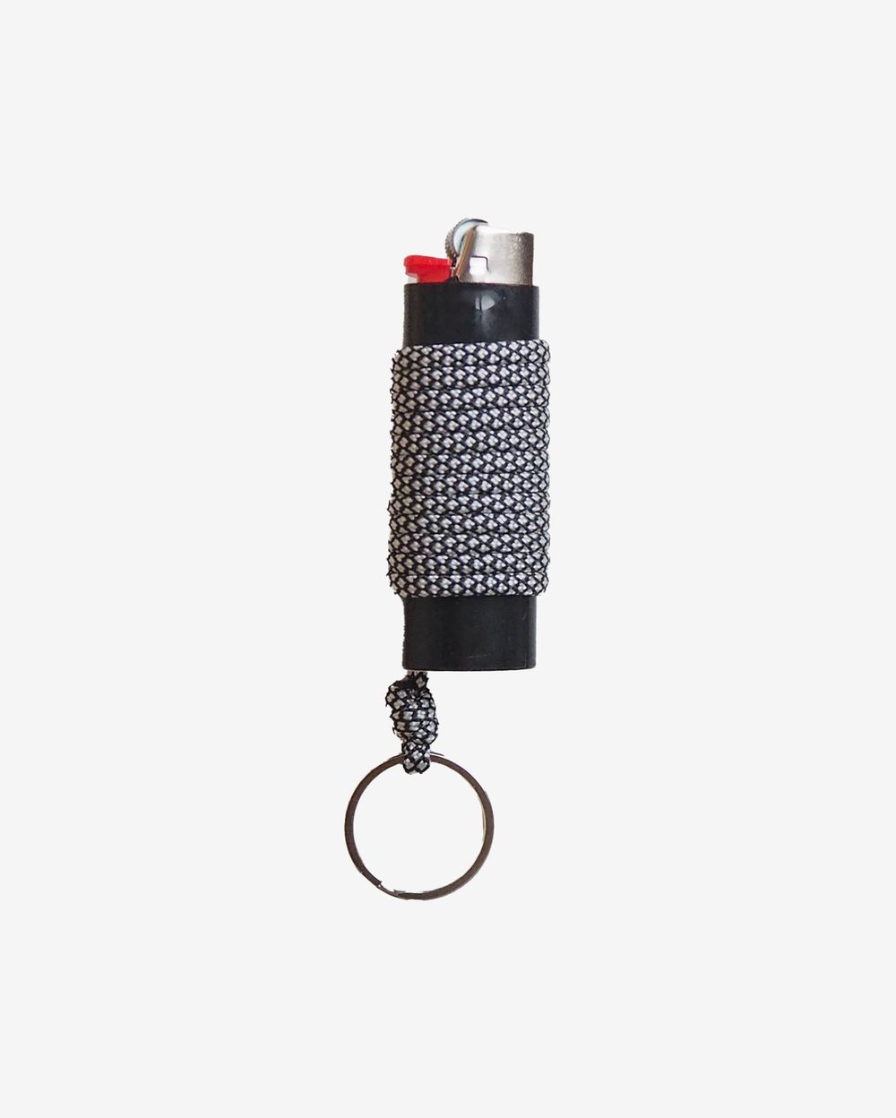 Зажигалка Ack Items черная (черно-белый snake шнурок)