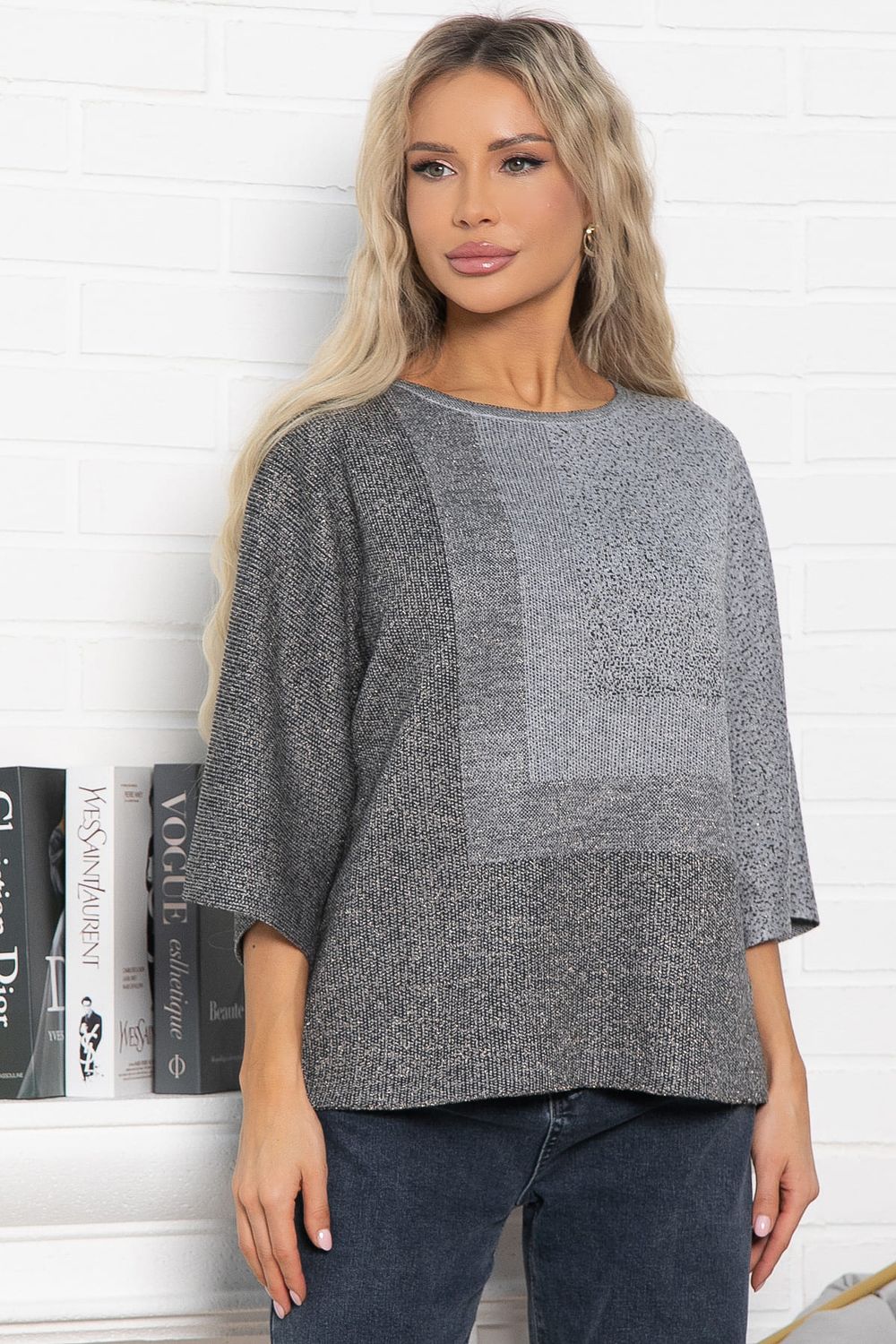 Джемпер Орлеан (серый/золото) Б14999-4М LT Collection