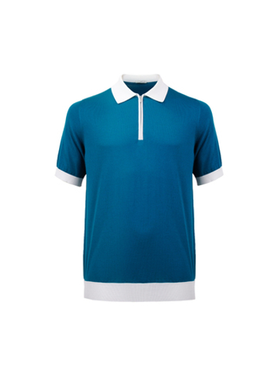 Поло с коротким рукавом на молнии Atelier Portofino