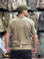 Футболка песок с патчем