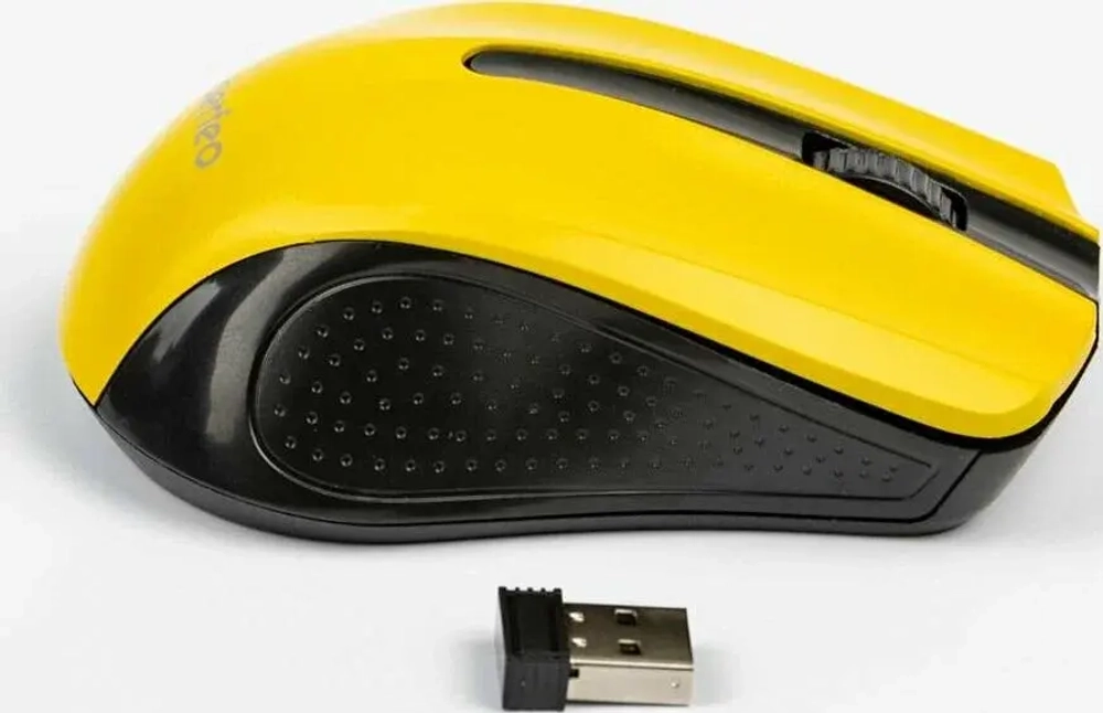 Мышь беспроводная PERFEO RAINBOW PF-3438 3 кн черно-жёлтая