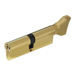 Цилиндровый механизм Самир-Цинк NW100 PB ключ/вертушка (полированная латунь)  Арт.12883