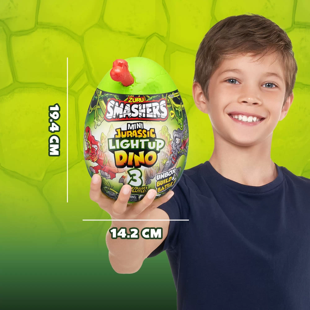 Игрушка-сюрприз ZURU Smashers S001 Jurassic Light Up Dino