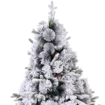 Ёлка «Снежная рапсодия» 180 см, ПВХ+Леска, шишки, белый иней (720 веток)
