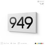Номер на дверь 949, табличка на дверь для офиса, квартиры, кабинета, аудитории, склада, белая 120х70 мм, Айдентика Технолоджи