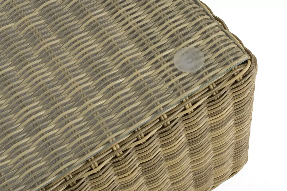 "Капри" журнальный столик плетеный, цвет соломенный