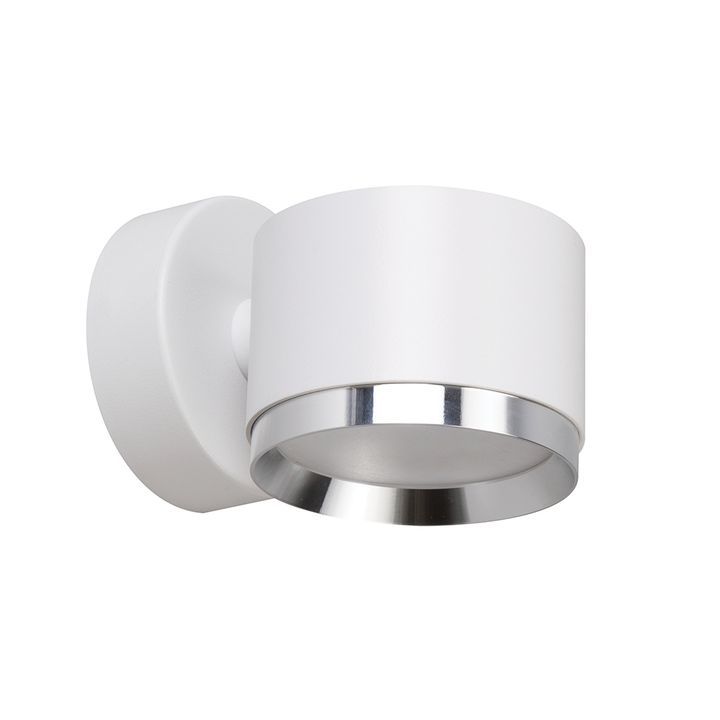 Светильник настенный Feron HL4598 Barrel DUET 12W, 230V,GX53, белый + хром IP20