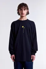 Лонгслив Гербарий Одуванчик Синий