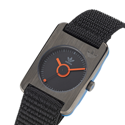 Adidas Originals STREET Wrist Watch Quartz Movement Nylon Strap Black Dial Women"s Watch 30m Water Resistant