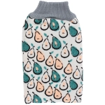 Мочалка - варежка скрaбирующая «Premium - DEPALMA», цвет белый / малахит, 22.5*14.5см (ZIPпакет)