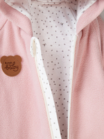 Комбинезон флисовый с закрытой ножкой "Роза"