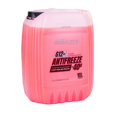Антифриз ARNEZI Red G12+ готовый -40 красный 10 л N0002010