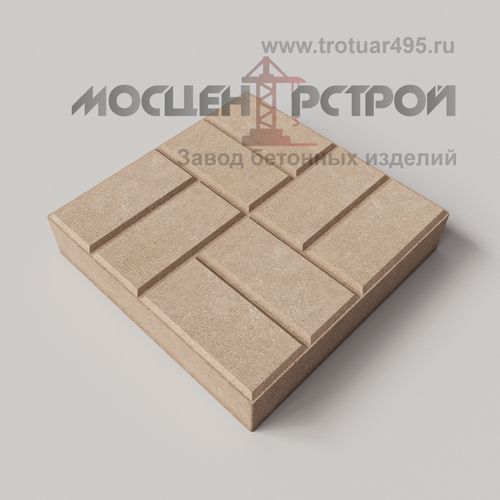 Тротуарная плитка 8 кирпичей 400х400х80