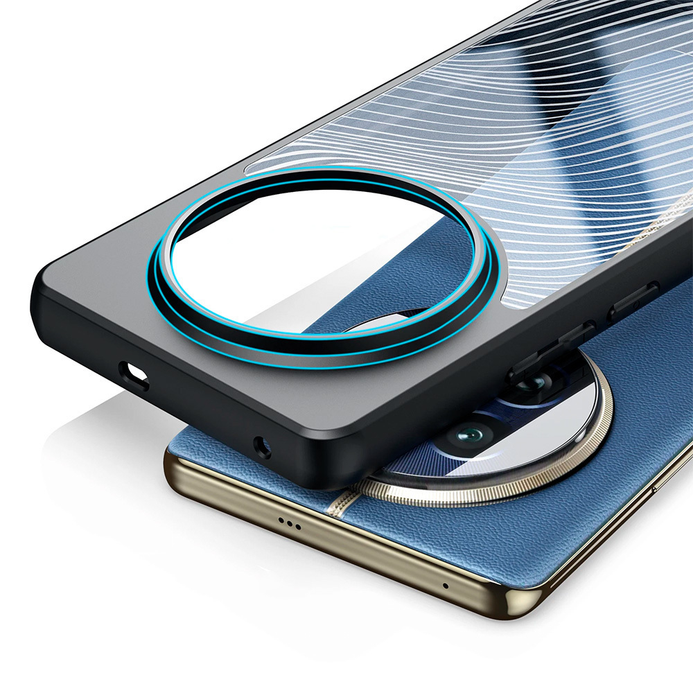 Чехол DUX DUCIS на Realme 12 Pro / Realme 12 Pro Plus акриловый с черным бортом и защитой камеры