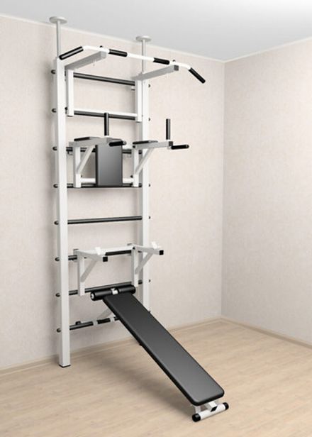 Шведская стенка Sv Sport враспор (Турник стандарт/Брусья/Стойка/Скамья)