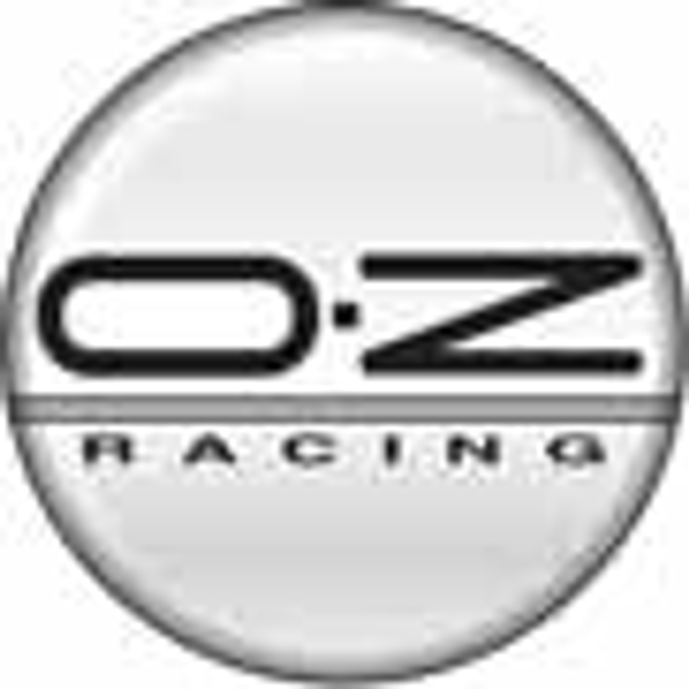 Наклейки  на колпаки D-6см - "OZ Racang" (объемная) голографическая (серебрянный фон) (кт4шт) 04662