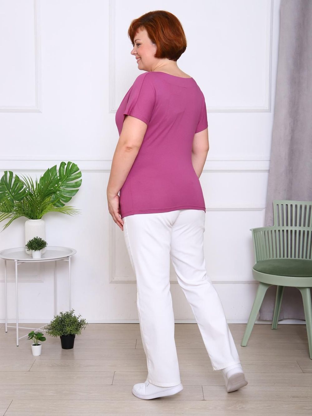 Роуз - футболка брусничный Iv-capriz (Акция)