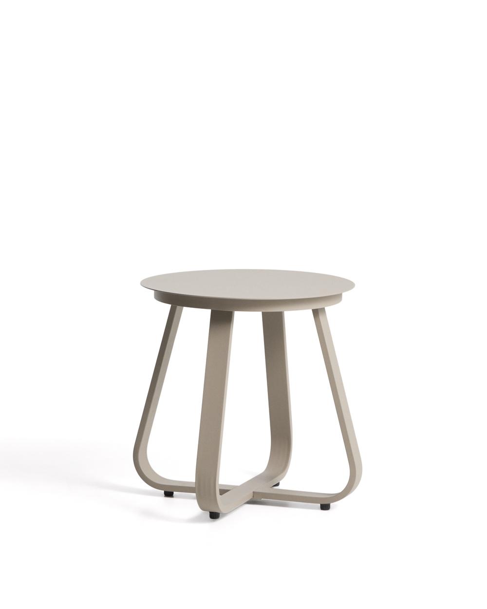 Уличный столик Tamaris из алюминия цвета таупе Ø48 см