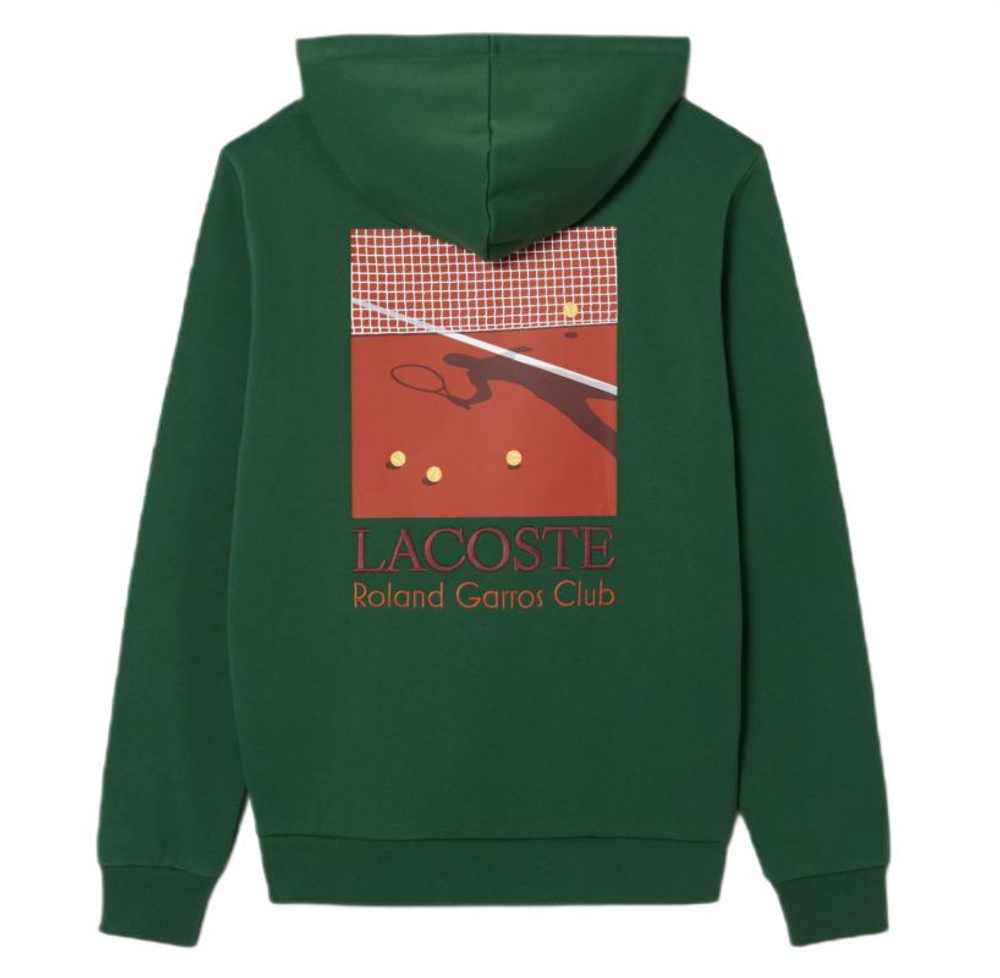 Мужская теннисная кофта Lacoste Roland-Garros Edition - green