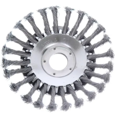 Щетка круглая для триммера из стальной проволоки диаметр 150мм, посадочное 25.4мм