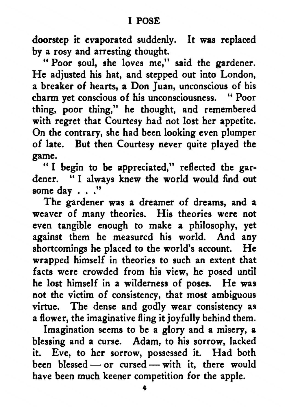 I pose | Stella Benson