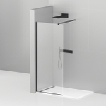 Душевая перегородка Cezares LIBERTA-L-1-110-C-NERO