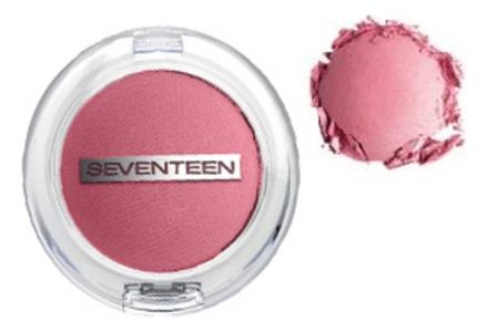Seventeen Румяна для лица Pearl Blush Powder, компактные, перламутровые, тон №7, Нежно-розовый, 7,5 гр