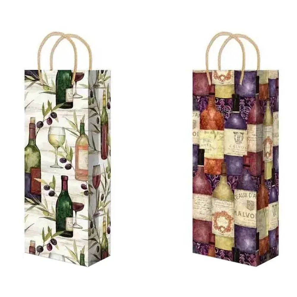 Пакет подарочный 12+8см ламинированный (B-477Микс) (х10/200) Кит (комплект 10 шт)