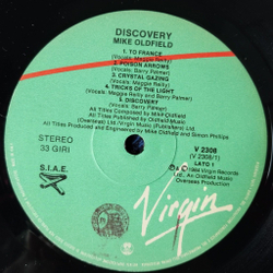 Винтажная виниловая пластинка LP Mike Oldfield Discovery (Italy 1984)
