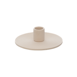 Подсвечник из каменной керамики Essential | бежевый