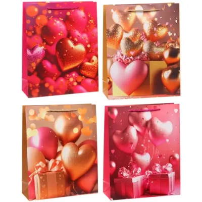 Пакет подарочный «Влюбленность» 26*32*10 см, микс