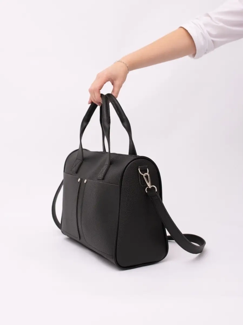 Сумка большая через плечо шоппер деловая