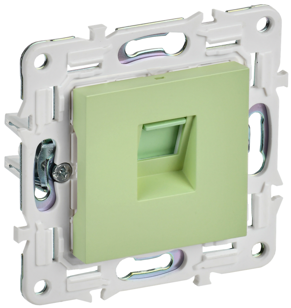 SKANDY Розетка компьютерная RJ45 кат.6 SK-K02G мятный IEK