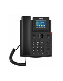 Fanvil X303 2xEthernet 10/100, LCD 320x240, 2,4 Color display, 6 Parties conference, 3 Line Key, HD voice, 4 SIP Line, Opus+IPV6, PSU